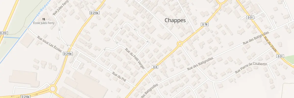 Plan du 4 Rue des Oches à Chappes