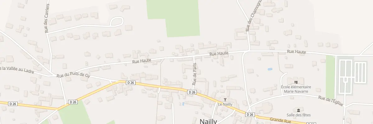 Plan du 3 Rue de Paris à Nailly