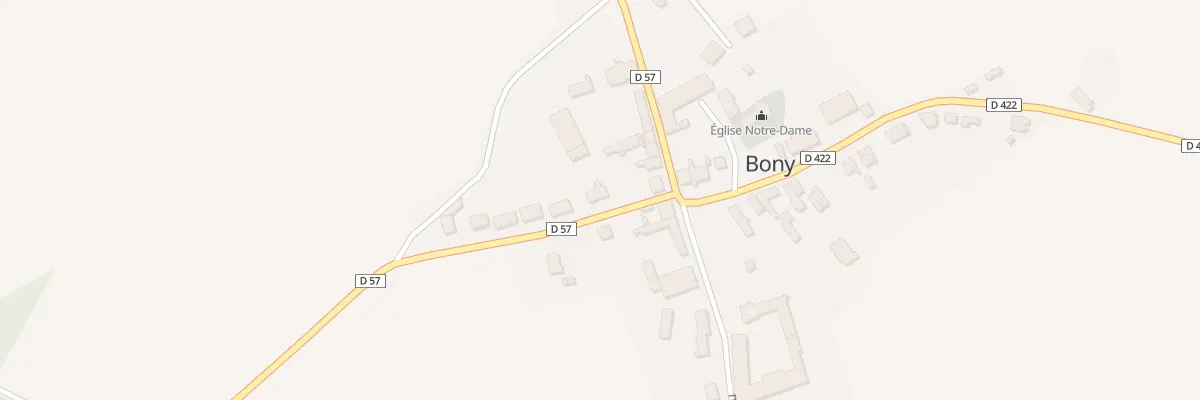 Plan du 2 Rue de la Liberation à Bony