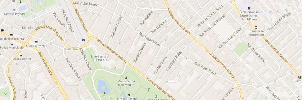 Plan du 36B Rue Victor Hugo à Béziers