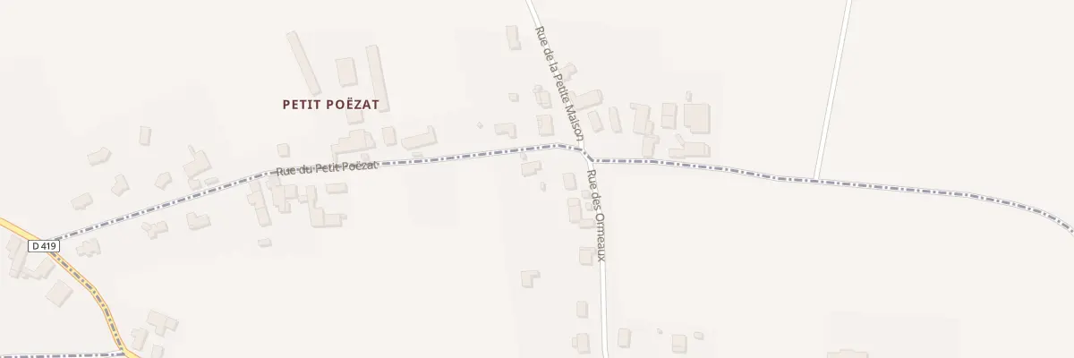 Plan du 28 Rue du Petit Poezat à Poëzat