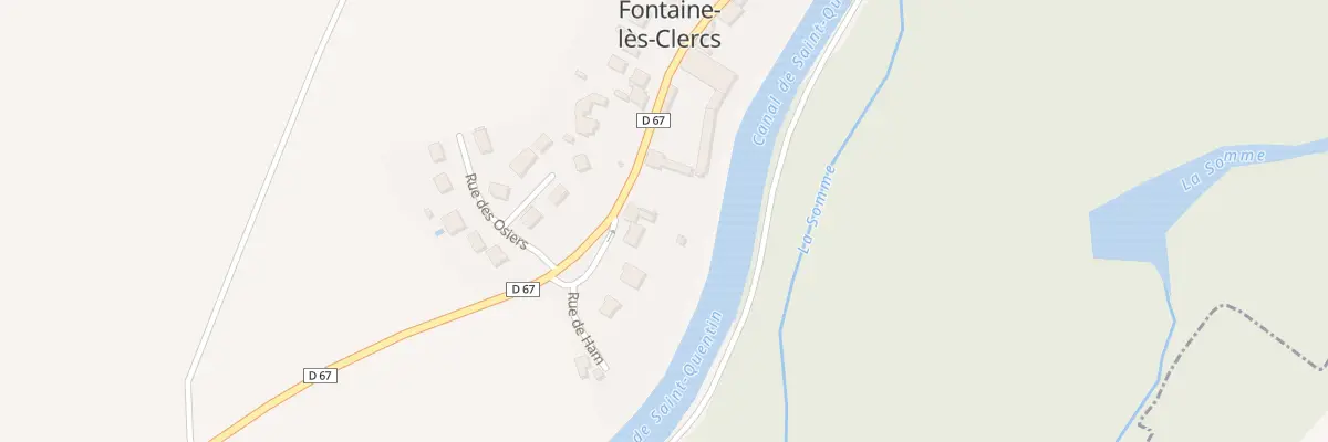 Plan du 595 Rue de Ham à Fontaine-lès-Clercs