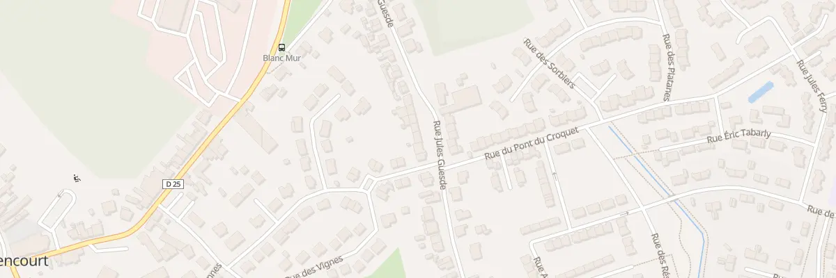 Plan du 32 Rue Jules Guesde à Pecquencourt