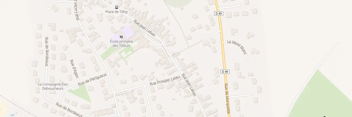 Plan du 40 Rue Jean Lebas à Tilloy-lez-Cambrai