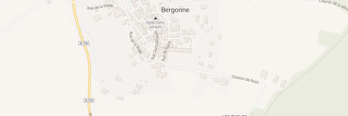 Plan du 1 Che de Roze à Bergonne