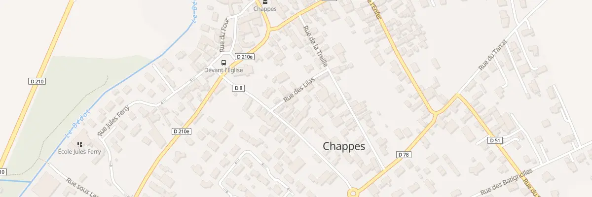 Plan du 2B Rue des Lilas à Chappes