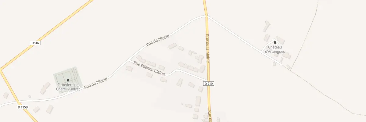 Plan du 10 Rue Etienne Clairet à Chareil-Cintrat