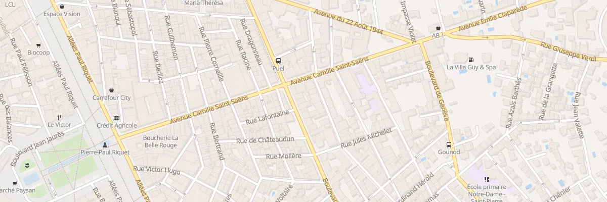 Plan du 5 Bd de la Liberté à Béziers
