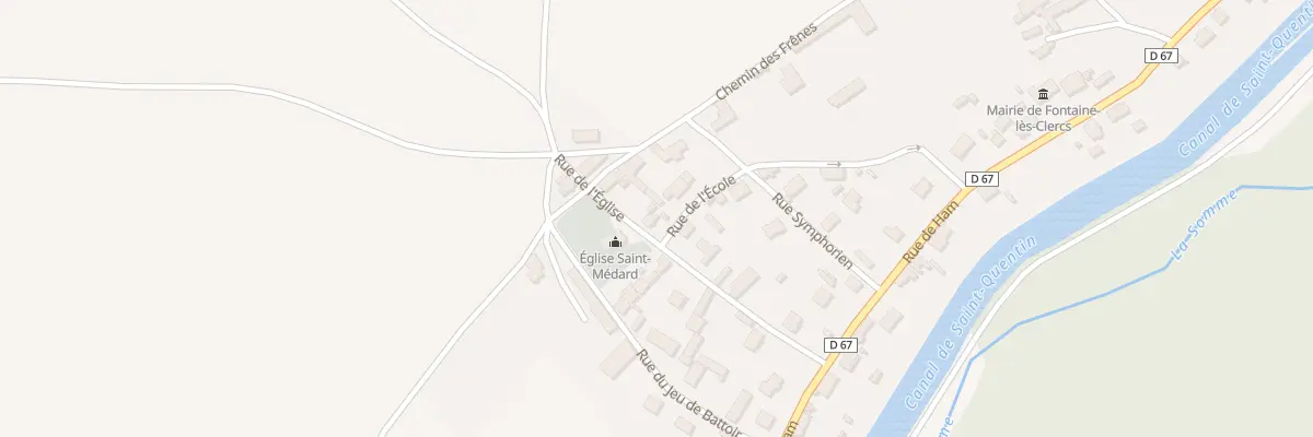 Plan du 9 Rue de l’Ecole à Fontaine-lès-Clercs