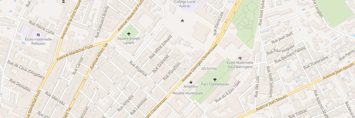 Plan du 37 Rue Planchon à Béziers