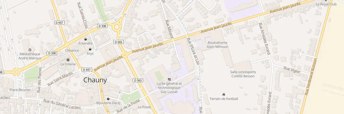 Plan du 38 Rue Minard à Chauny