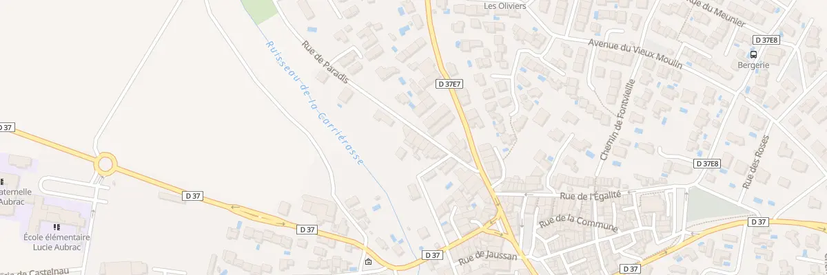 Plan du 21 Rue de Paradis à Vendres