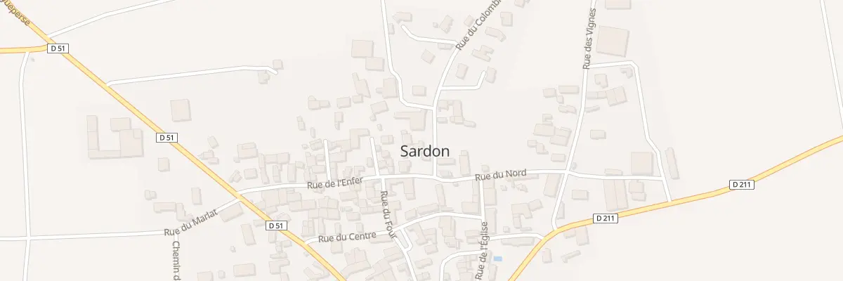 Plan du 3 Rue du Colombier à Sardon