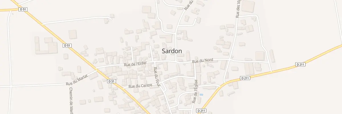 Plan du 1 Rue du Colombier à Sardon