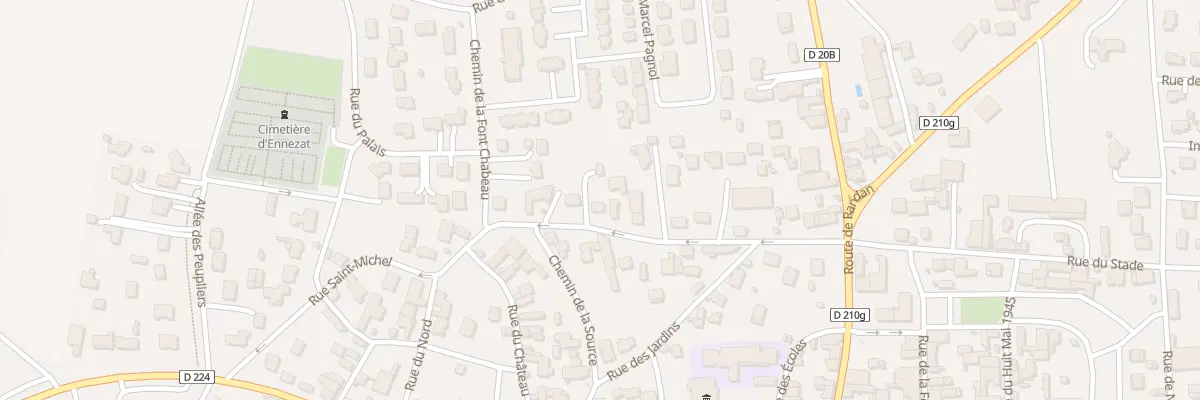 Plan du 14 Rue du Colombier à Ennezat