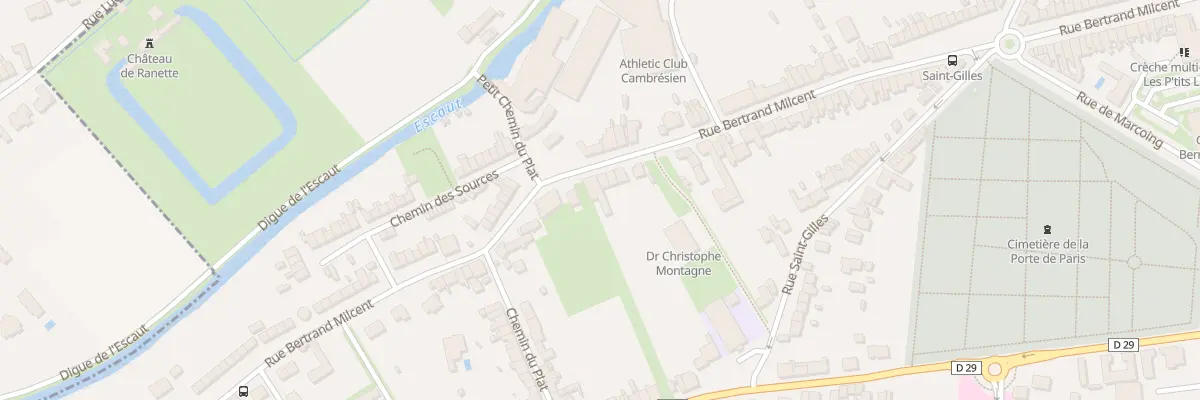 Plan du 635 Rue Bertrand Milcent à Cambrai