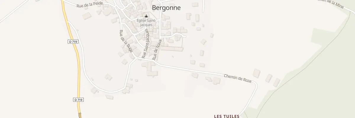 Plan du 3 Che de Roze à Bergonne