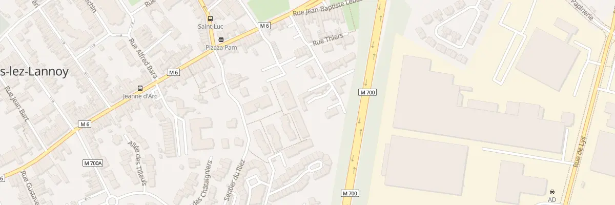 Plan du 28T Rue Thiers à Lys-lez-Lannoy