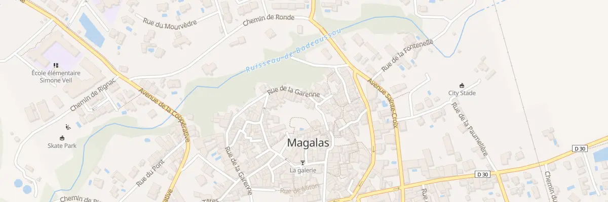Plan du 21 Rue des Remparts à Magalas