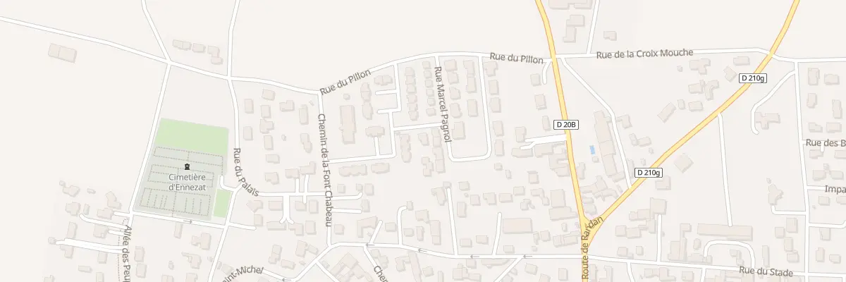 Plan du 14 Rue Marcel Pagnol à Ennezat