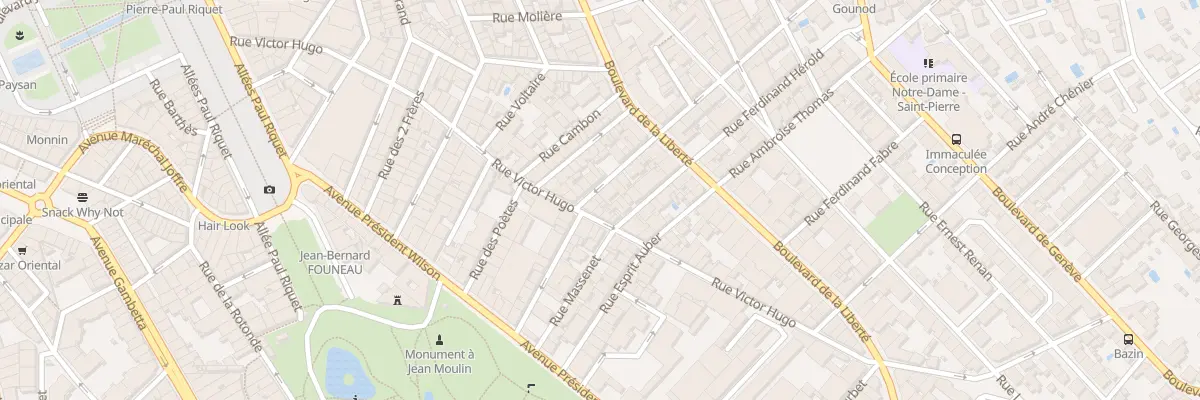 Plan du 2 Rue Meyerbeer à Béziers