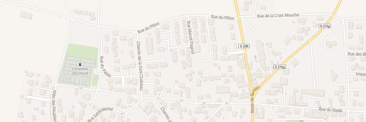 Plan du 12 Rue de la Source du Chateau à Ennezat