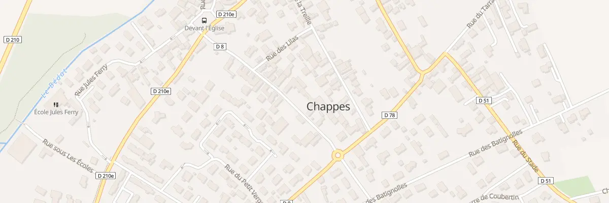 Plan du 17 Rue de la Cure à Chappes