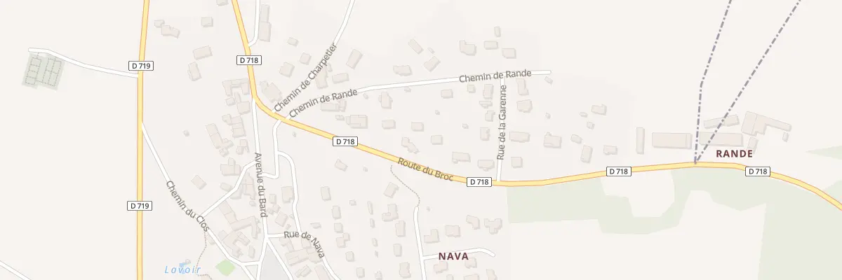 Plan du 9 Rte du Broc à Bergonne