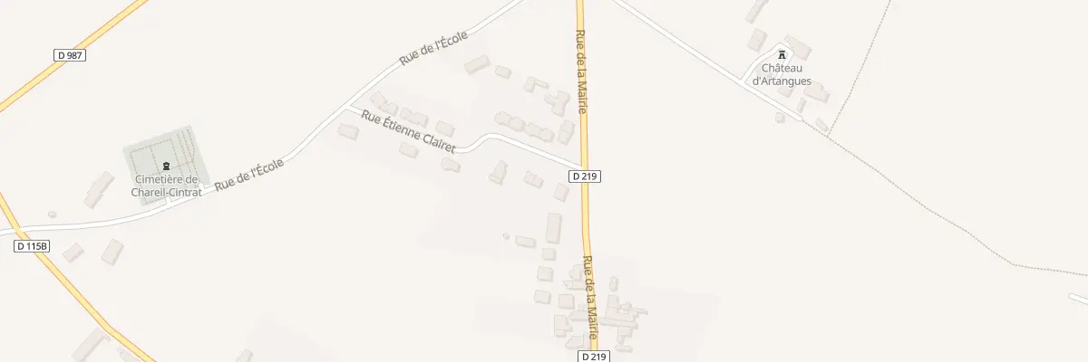 Plan du 3 Rue Etienne Clairet à Chareil-Cintrat