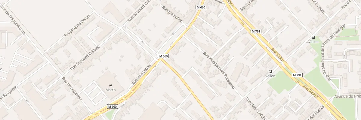 Plan du 164 Rue Jean Lebas à Wattrelos