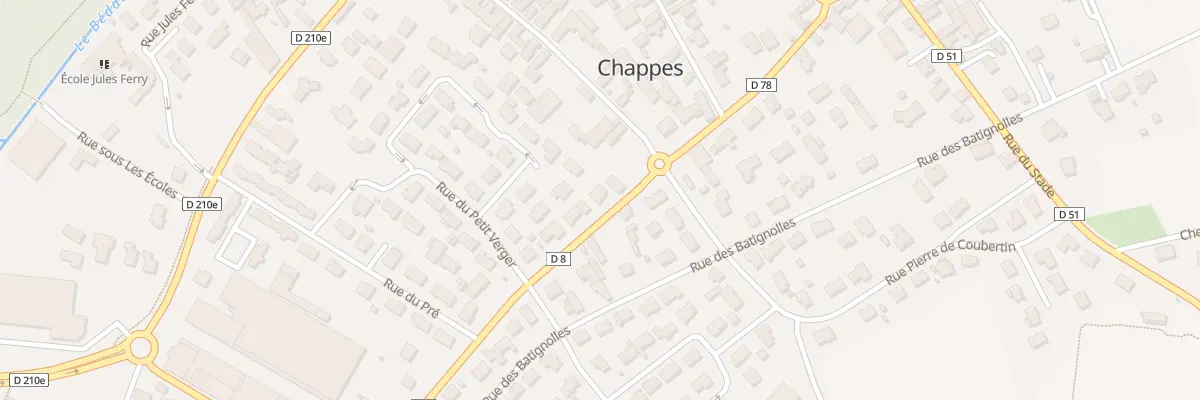 Plan du 2B Rte de Lussat à Chappes