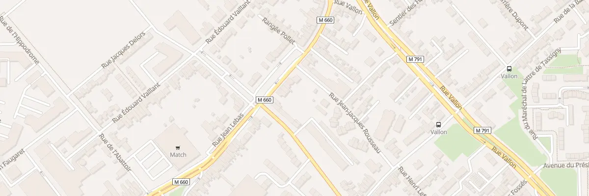 Plan du 166 Rue Jean Lebas à Wattrelos