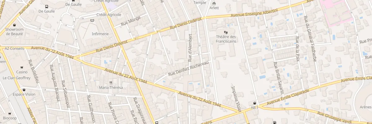 Plan du 3 Rue d’Alembert à Béziers