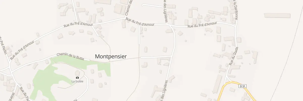 Plan du 1 Che des Houches à Montpensier
