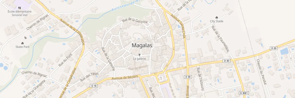 Plan du 5634 Rue des Remparts à Magalas