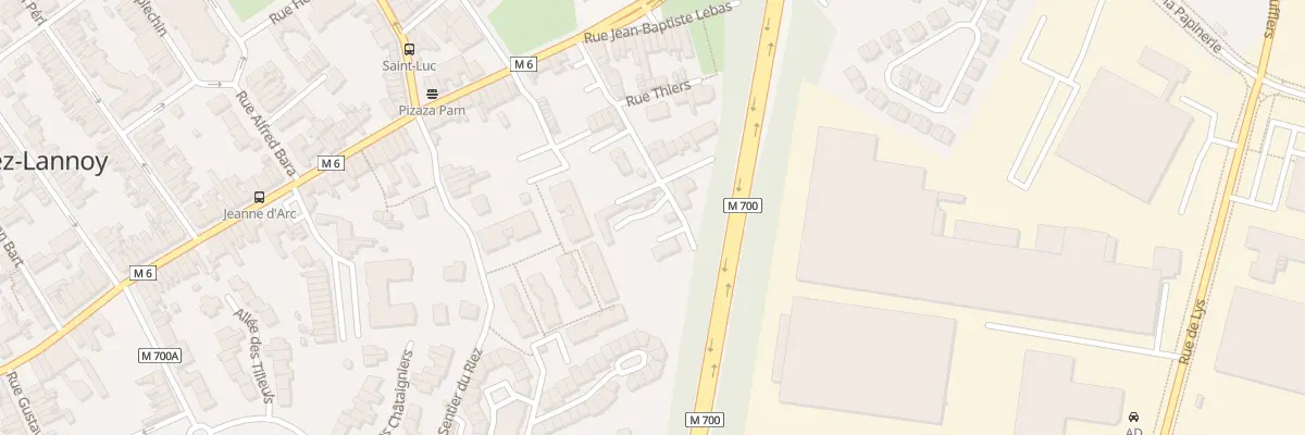 Plan du 28 Rue Thiers à Lys-lez-Lannoy