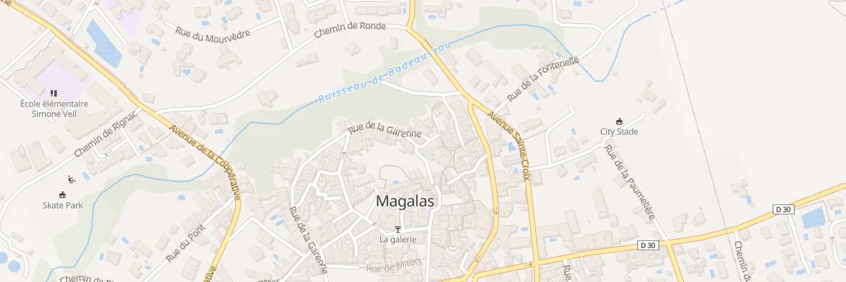 Plan du 26 Rue des Remparts à Magalas