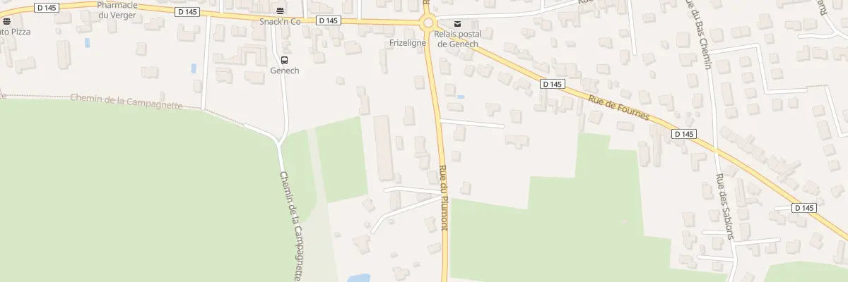 Plan du 134 Rue du Plumont à Genech