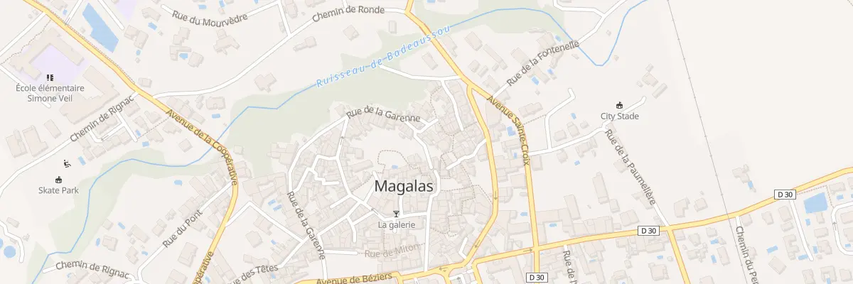 Plan du 22 Rue des Remparts à Magalas