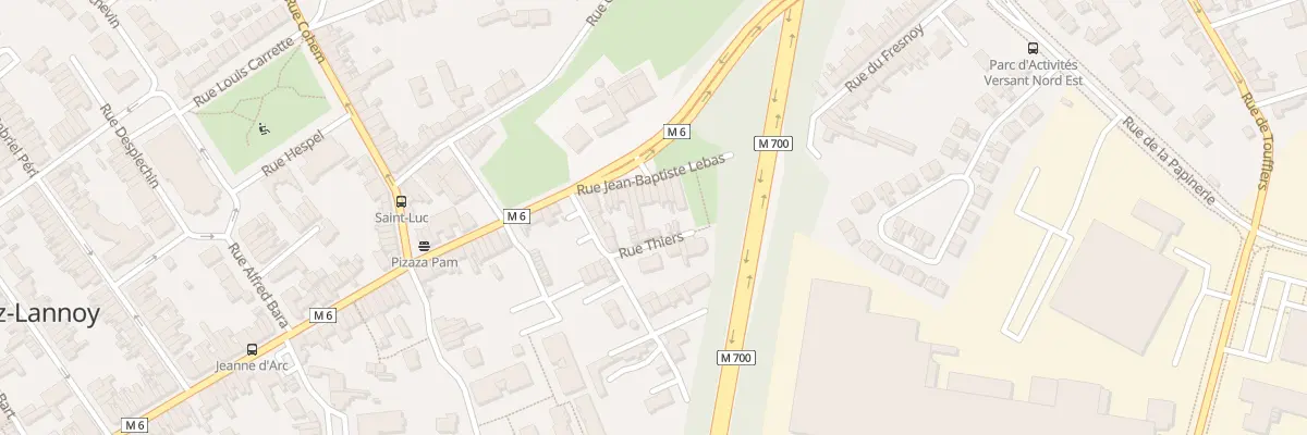 Plan du 198 Rue J B Lebas à Lys-lez-Lannoy