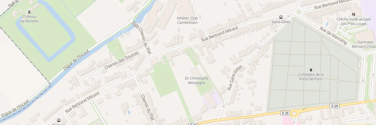 Plan du 601 Rue Bertrand Milcent à Cambrai