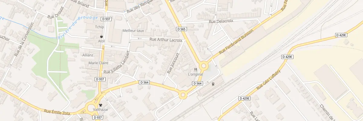 Plan du 3 Rue Joncourt à Chauny