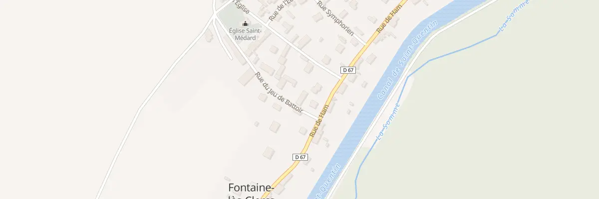 Plan du 300 Rue de Ham à Fontaine-lès-Clercs