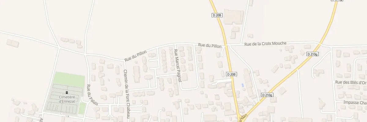 Plan du 5 Rue Marcel Pagnol à Ennezat