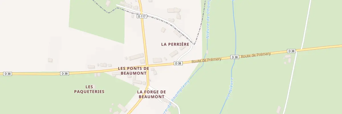 Plan du 1 Rue du 19 Mars 1962 à Beaumont-la-Ferrière