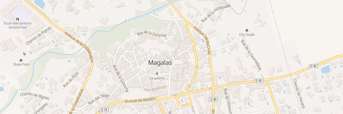 Plan du 7 Rue des Remparts à Magalas