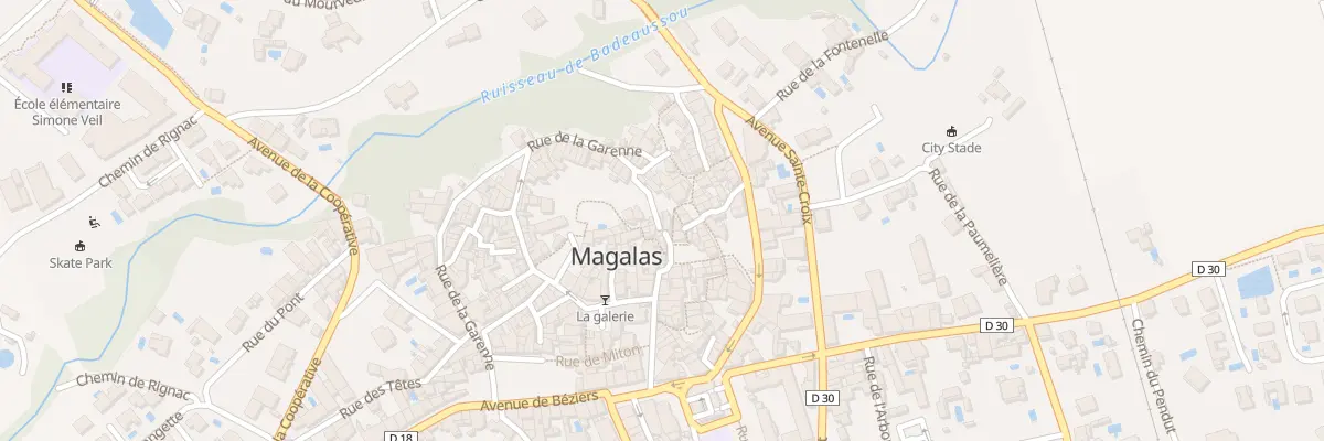 Plan du 20 Rue des Remparts à Magalas