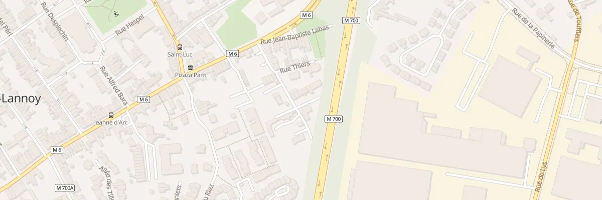 Plan du 3 Rue Thiers Rg Verdier à Lys-lez-Lannoy