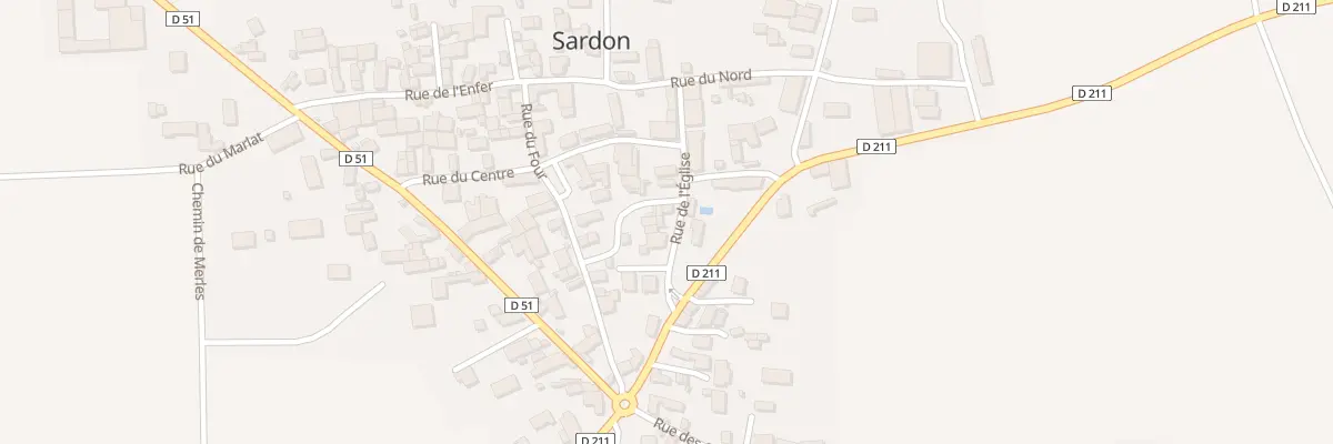 Plan du 5 Rue de l’Eglise à Sardon