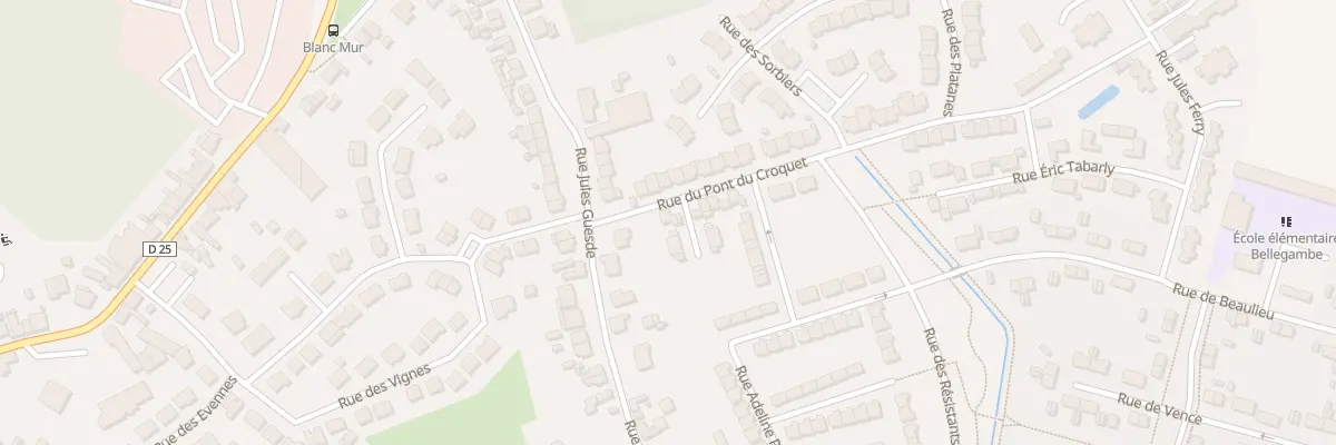 Plan du 66 Rue du Pont du Croquet à Pecquencourt